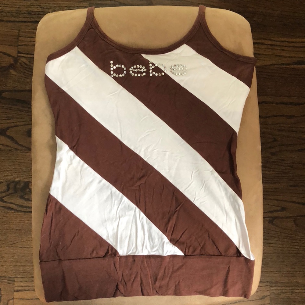 Bebe Halter top with rhinestones 💎 - Size L